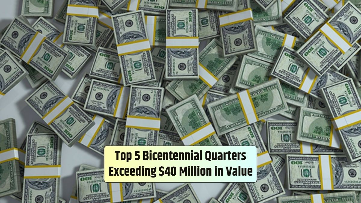 Top 5 Bicentennial Quarters have a value exceeding $40 million, showcasing their remarkable rarity and worth.